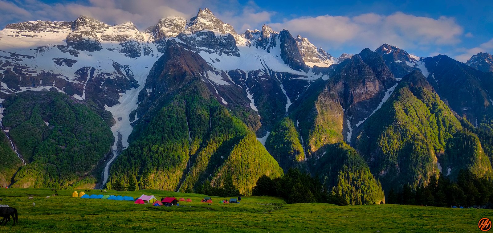Buran Pass snow covered mountains
